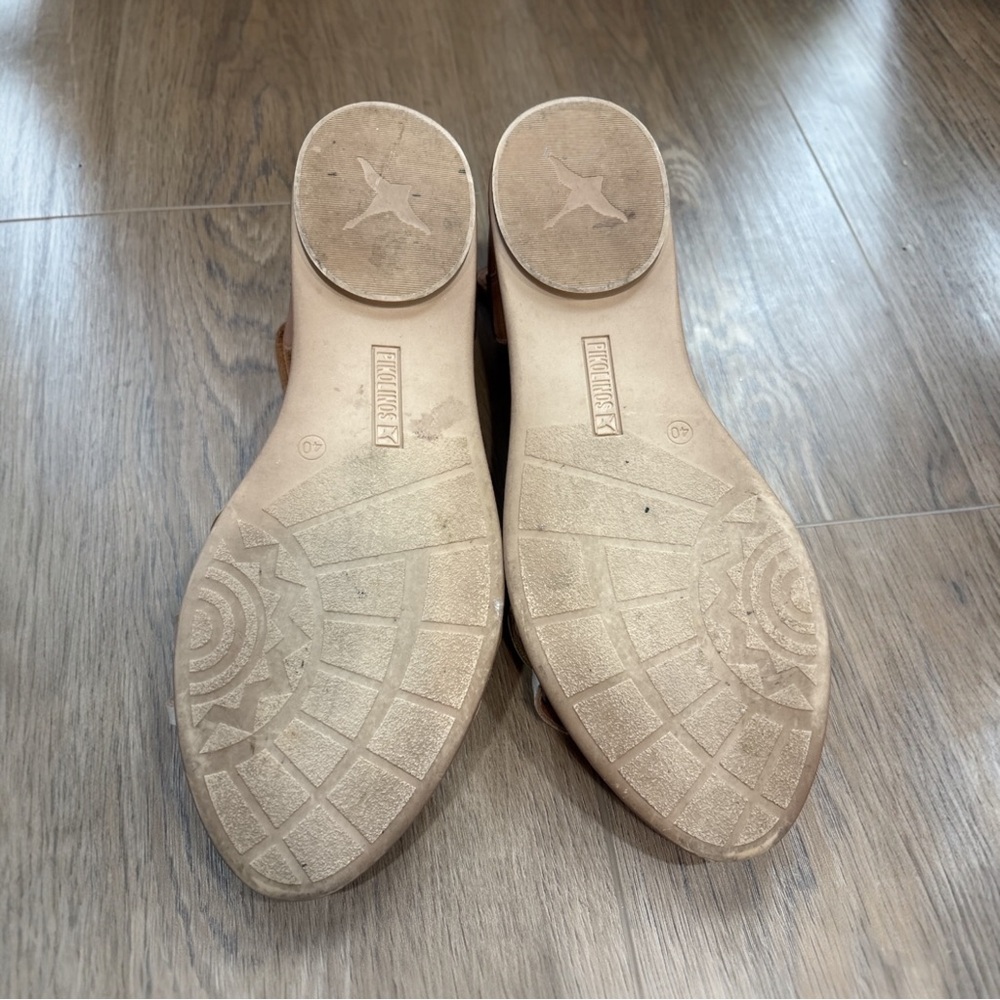 Pikolinos TALAVERA W3D-0665C1 Brandy size 40 Mustard Cognac Cream Strappy Buckle - Picture 7 of 7